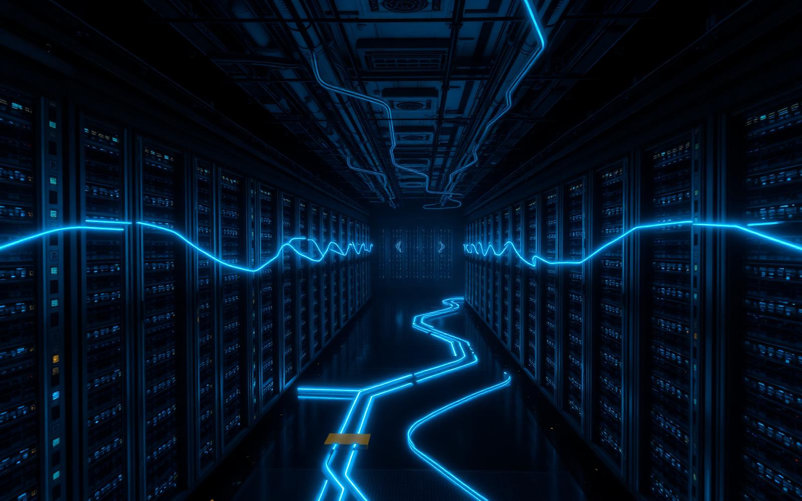 AI supercluster with optical interconnect light pathways